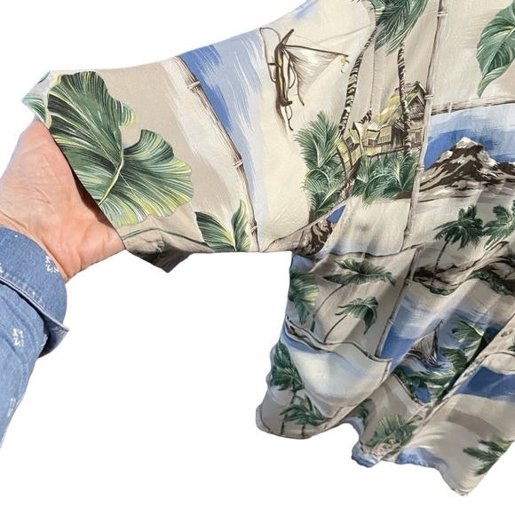 Vintage Pierre Cardin Hawaiian Shirt - Palm Trees - Size XL - Great Condition - Picture 2 of 11